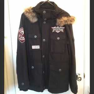 Affliction Black Parka